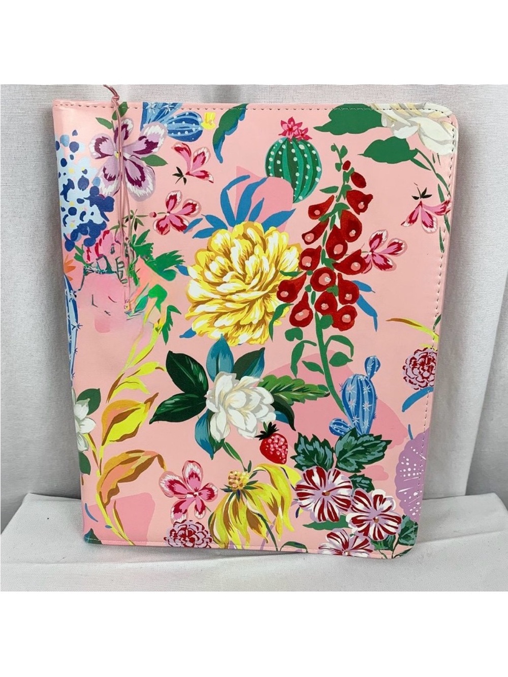 Floral Pink Botanical Notepad Portfolio